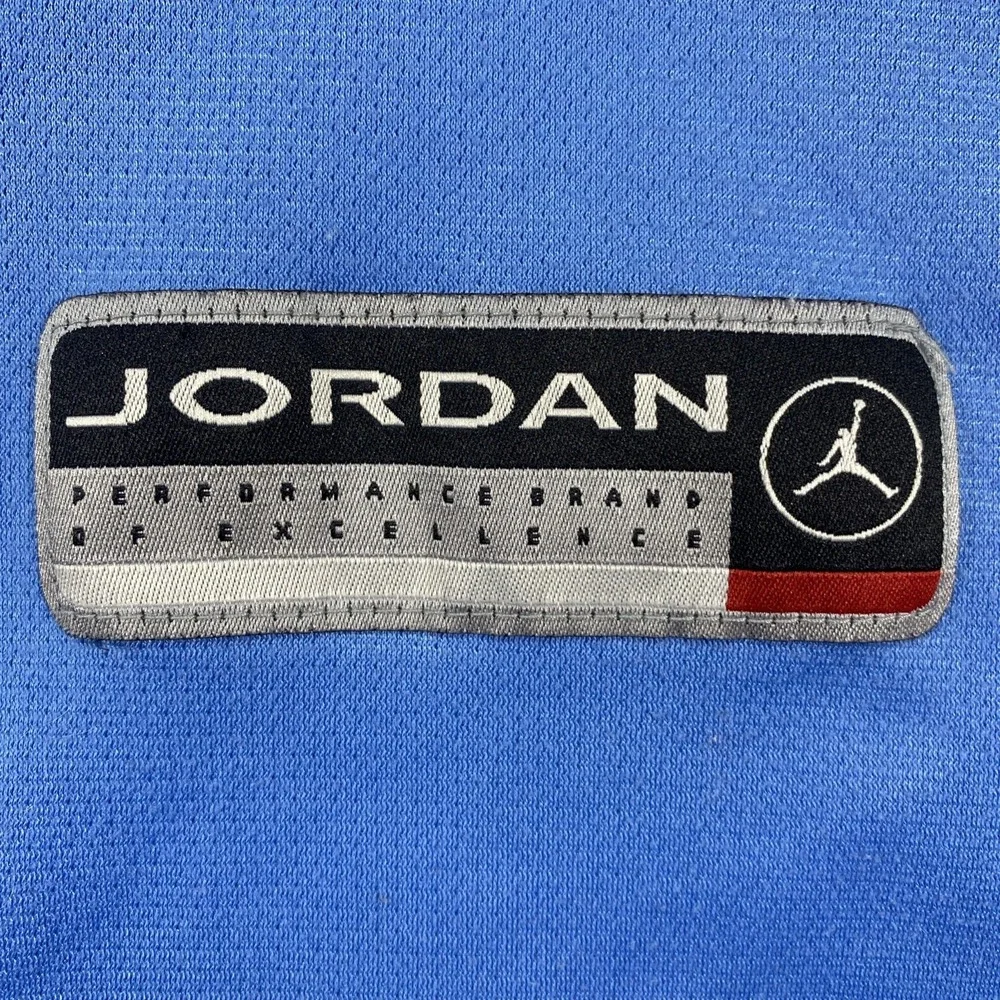 Vintage Jordan UNC Tarheels Mens Medium /4 Zip Warm Up Shooting Shirt Basketball